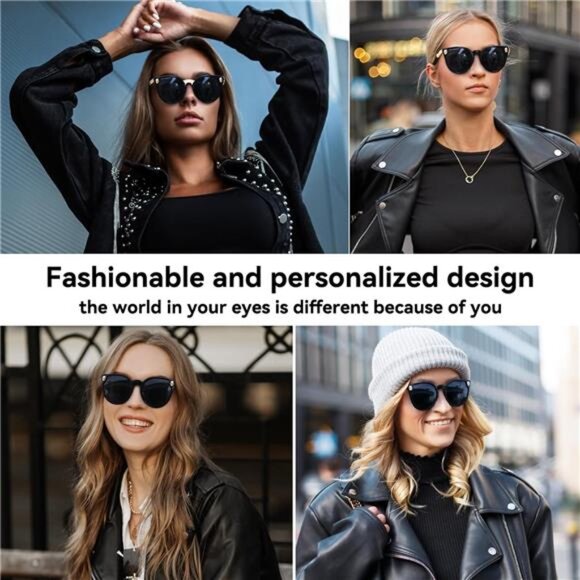 Rimless Skull Design Cat Eye Sunglasses UV400 Protection